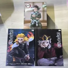 鬼滅の刃 ヌードルストッパーフィギュア3点セット杏寿郎炭治郎　童磨ラウワン限定