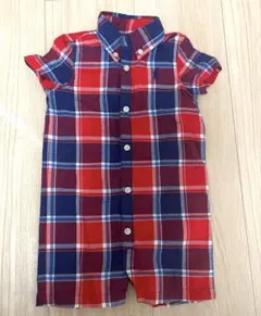 【新品】Ralph Lauren(ラルフローレン)シャツロンパース　75