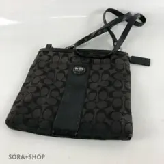 COACH コーチ シグネチャー ショルダーバッグ ブラック ブランド