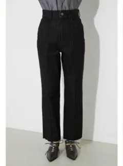 rienda リエンダ　ハイウエストストレートデニム　ブラック24インチSサイズ