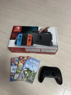 Nintendo Switch 本体 Proコントローラー ソフト3本付