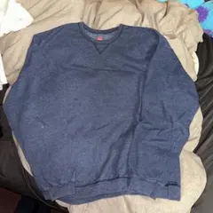 Hanes 無地スウェット ノームコア ネイビー