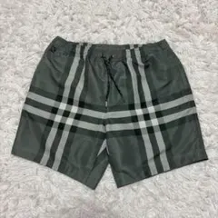 美品　BURBERRY メガチェック柄スイムショーツ 総柄水着　グリーン　M 2025年最新】バーバリー 水着 メンズの人気アイテム - メルカリ
