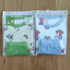 UNIQLO　ドライパジャマ　80　 こぐまちゃんのみずあそび　ぞうくんのさんぽのサムネイル
