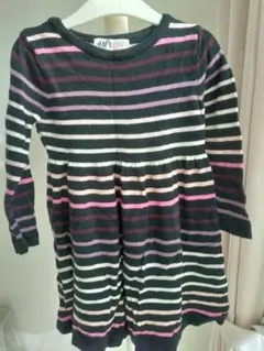 H&M ストライプ ニットワンピース90