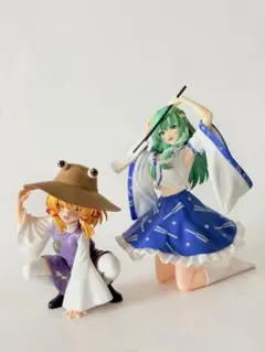 東方project 洩矢諏訪子 東風谷早苗 ぬーどるストッパーフィギュア セット