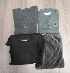 冬服 4点 セット まとめ売り 女の子 130 140 ワンピース カーディガン