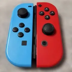 【美品純正完動品】Nintendo Switch Joy-Con 青深赤①