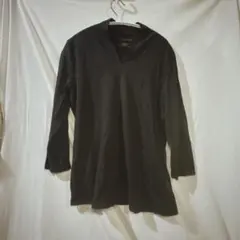 Talbots ブラック Vネック 長袖チュニック L