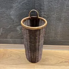 竹しおり　花籠　ダークブラウン