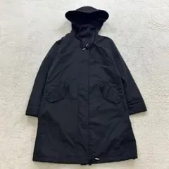 ピンキー＆ダイアン【XS】黒系 ロングコート フード付き 裏地あり 防寒 冬物