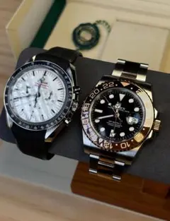 オメガ スピードマスター & ロレックス GMT-Master II