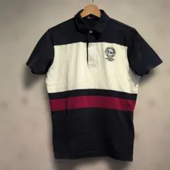 90s Chaps ポロシャツ ネイビー/ホワイト/レッド