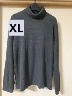 【ユニクロ】ヒートテックフリースタートルネックT XL・グレー✨