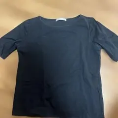 ドゥクラッセ　Tシャツ　黒　5部袖のサムネイル