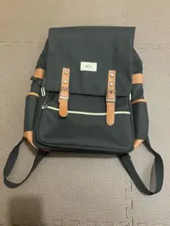 【美品】レディース リュック ブラック キャンバスバックパック