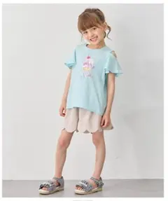 any FAM KIDS 150㎝　接触冷感 オフショルダー Tシャツ