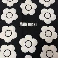 MARY QUANT 花柄 綿生地 黒