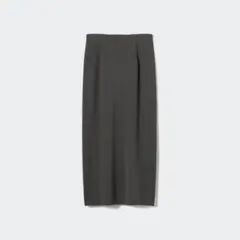 UNIQLO ストレッチダブルフェイスナロースカート(丈標準80〜84)のサムネイル