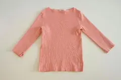 Mila Owen　ボートネック7分袖オーガニックリブニット