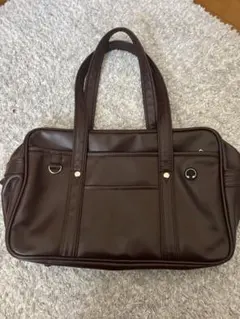 ブラウン 合成皮革 ショルダーバッグ