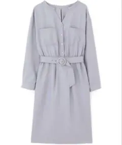 新品 プロポーションボディドレッシング シャツワンピース スキッパー ベルト M