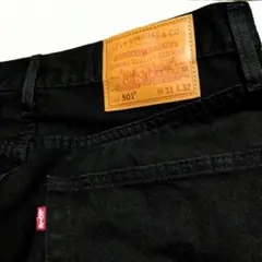 Levi's 501 PREMIUM BIGE ブラックデニムパンツ リーバイス