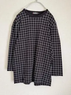 AFFA undercover 高橋盾藤原ヒロシスパイダーチェック七分袖Tシャツ AFFA undercover 高橋盾藤原ヒロシスパイダーチェック七分袖Tシャツ