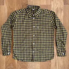 モンベル　キッズ　レディース　チェックシャツ　中厚手