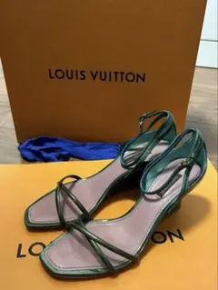 LOUIS VUITTONルイヴィトン⭐︎エナメルウエッジサンダル⭐︎35サイズ
