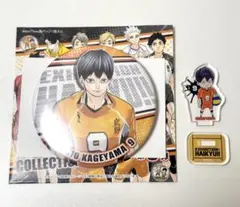 ハイキュー展 影山飛雄 缶バッジ アクリルスタンド