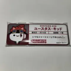 【ユースタス•キッド】ニャンピース お名前缶バッジコレクション