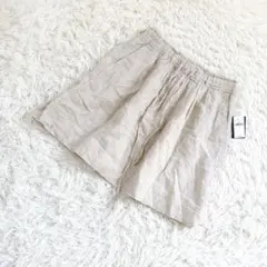 GAP ギャップ（XS）フレア ミニスカート フレアミニスカート リネン100%のサムネイル