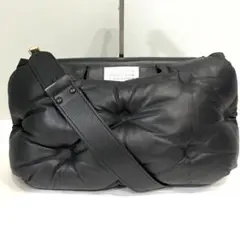 【美品】マルジェラ グラムスラム 2way ショルダーバッグ レザー ブラック