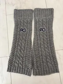 パーリーゲイツ　ニットレッグウォーマー　グレー