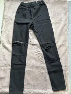 GREAT ZIDDY ブラックダメージパンツ