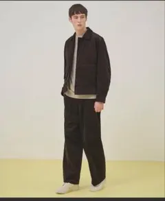 marka CORDUROY BLOUSON ダークブラウン セットアップ
