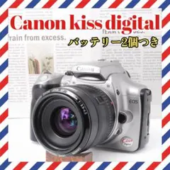 Canon kiss digital❤️バッテリー2個❤️標準レンズセット✨一眼レフのサムネイル