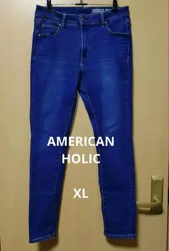 アメリカンホリック スキニーフィットデニム XL インディゴ