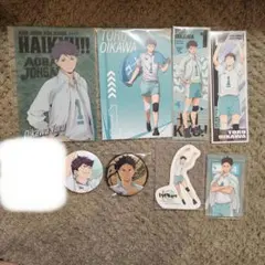 ハイキュー 青葉城西セット 缶バッジ 特典 ロングステッカー