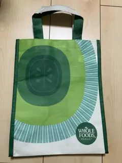 Whole Foods Market エコバッグ グリーン ロゴ トートバッグ