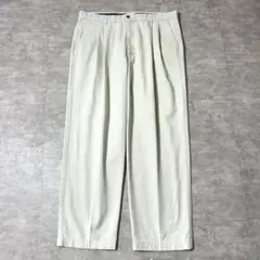 右*ル様 90s DOCKERS 2タック ワイド チノパン オフホワイト W3