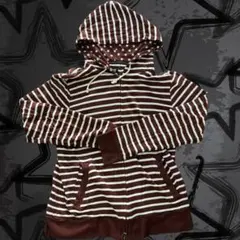 Design Shirts store パーカー ボーダー 星柄y2k