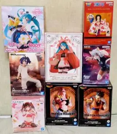 8体セット　プライズ　フィギュア　まとめ売り　初音ミク　ワンピース　他