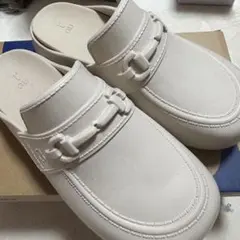 GU rokh ローファークロッグサンダル　ベージュ　ロク