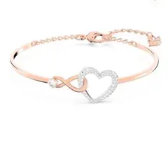 スワロフスキーHyperbola バングル インフィニティとハート