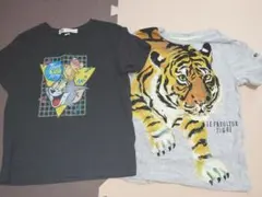 100cm 半袖　Tシャツ　H&M　虎　トムとジェリー