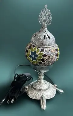 新品 ペルシャ工芸 フィルーゼ細工 銅製 ターコイズ 花瓶 フラワー
