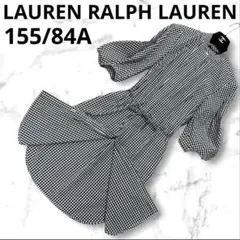 LAUREN RALPH LAUREN バンドカラー　シャツワンピース　ロング丈