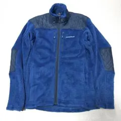 美品⭐️モンベル CLIMA AIR フリースジャケット L ブルー 登山 切替